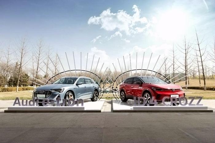 ID.4 CROZZ、Audi e-tron展車(chē)