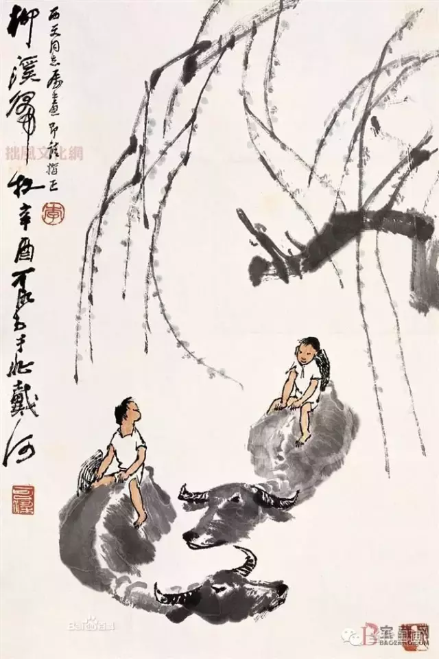 李可染一生創(chuàng)作作品1000件，市場(chǎng)拍了8000件，90%是假的